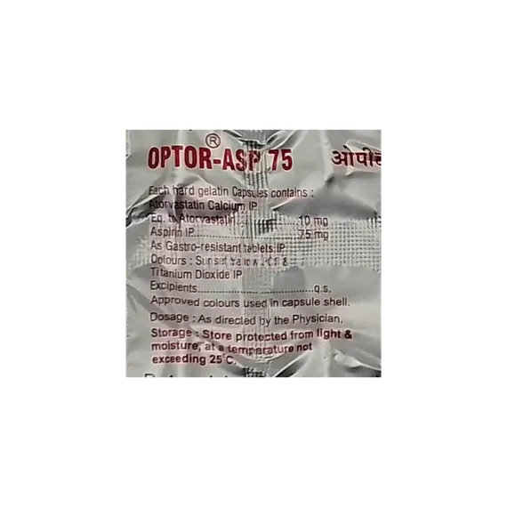 optor asp 10/75mg capsule 15's